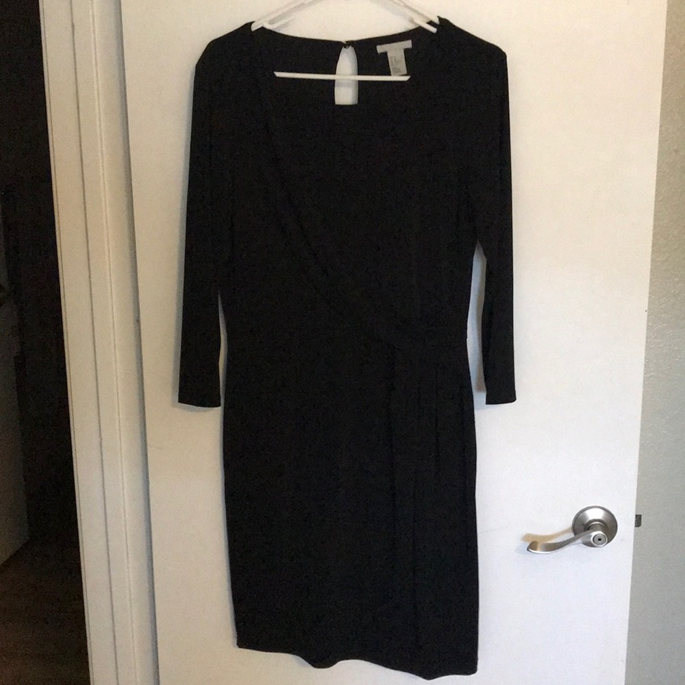 H and M black dress